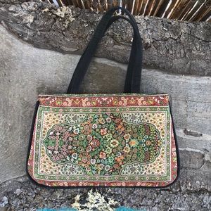 Lovely little floral tapestry mini bag